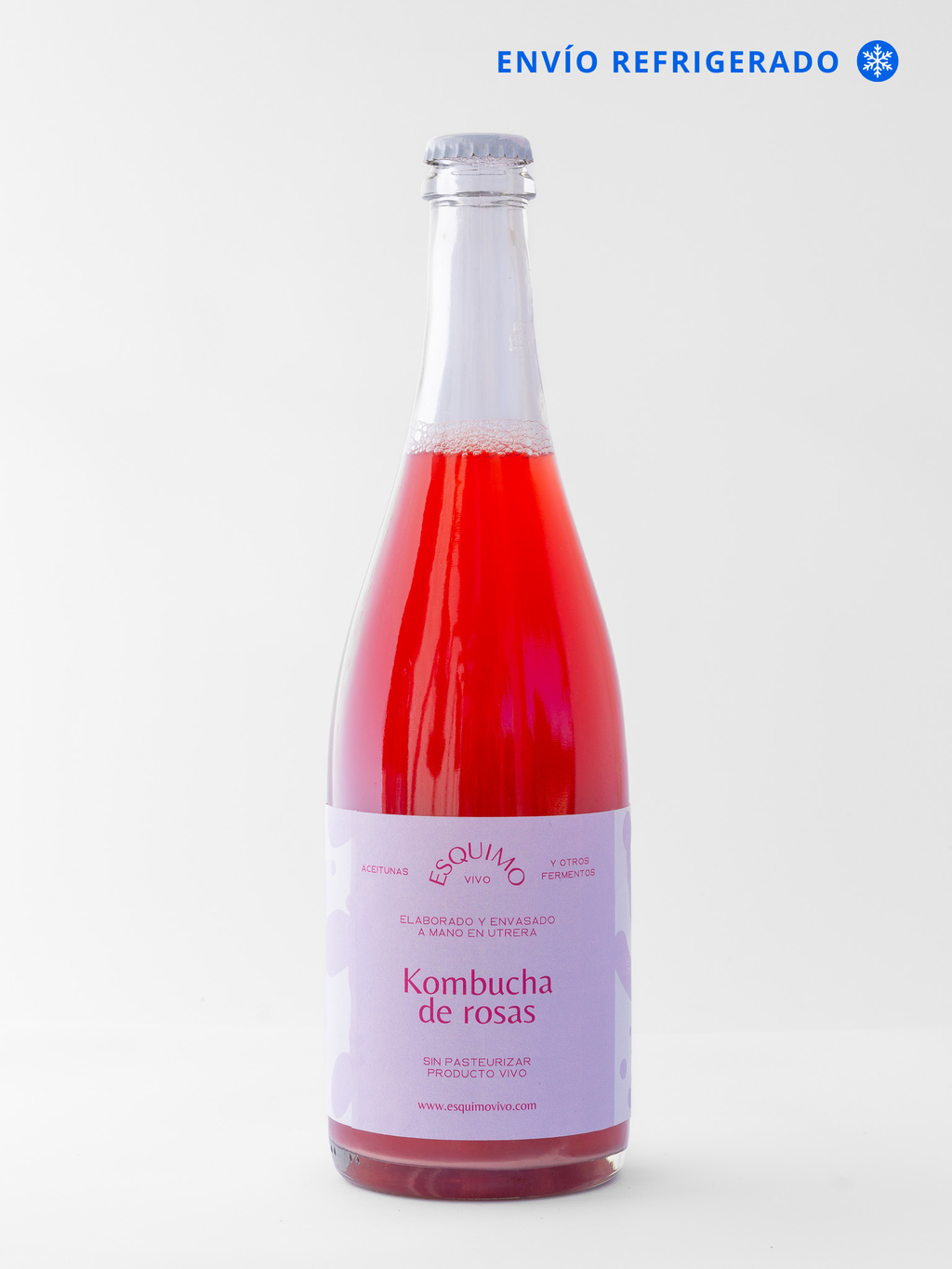 Kombucha de rosas