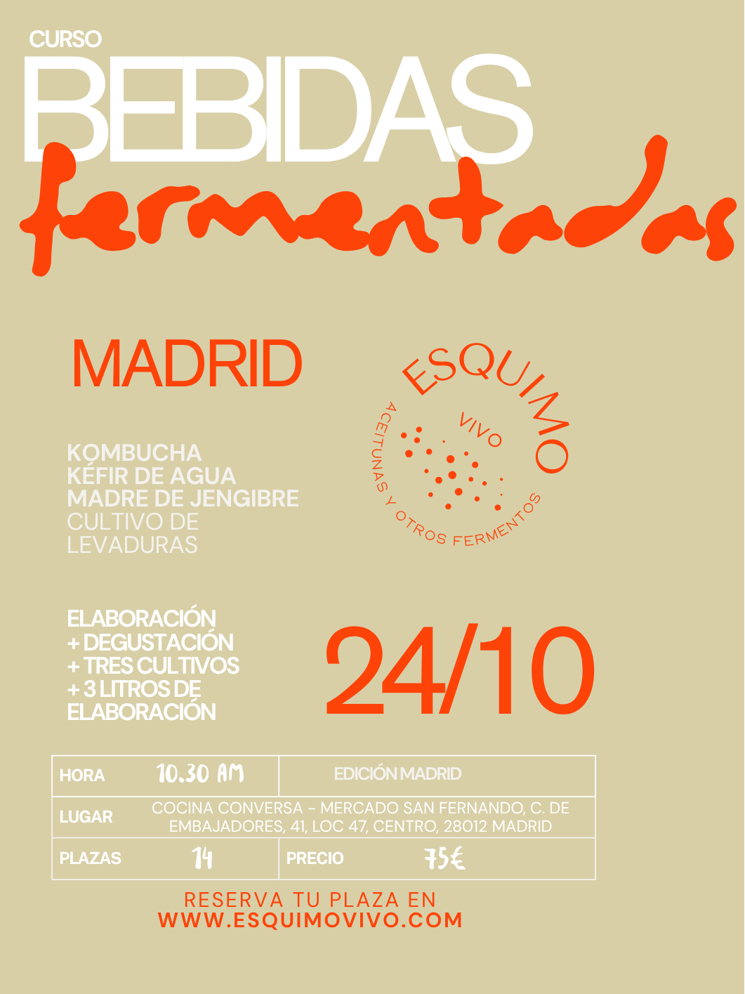 Curso de bebidas fermentadas Madrid