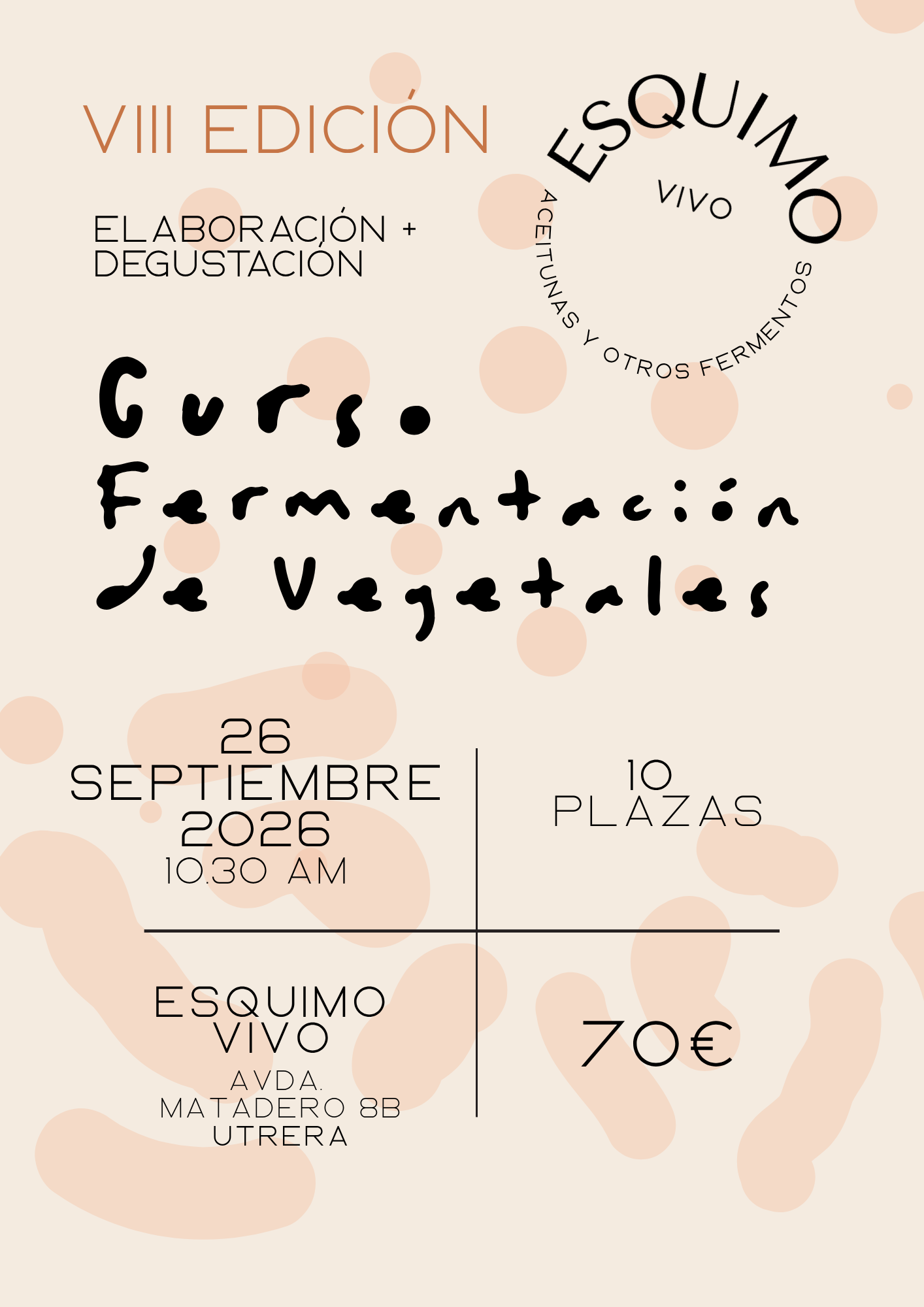 Curso de Fermentación de vegetales 8ª edición