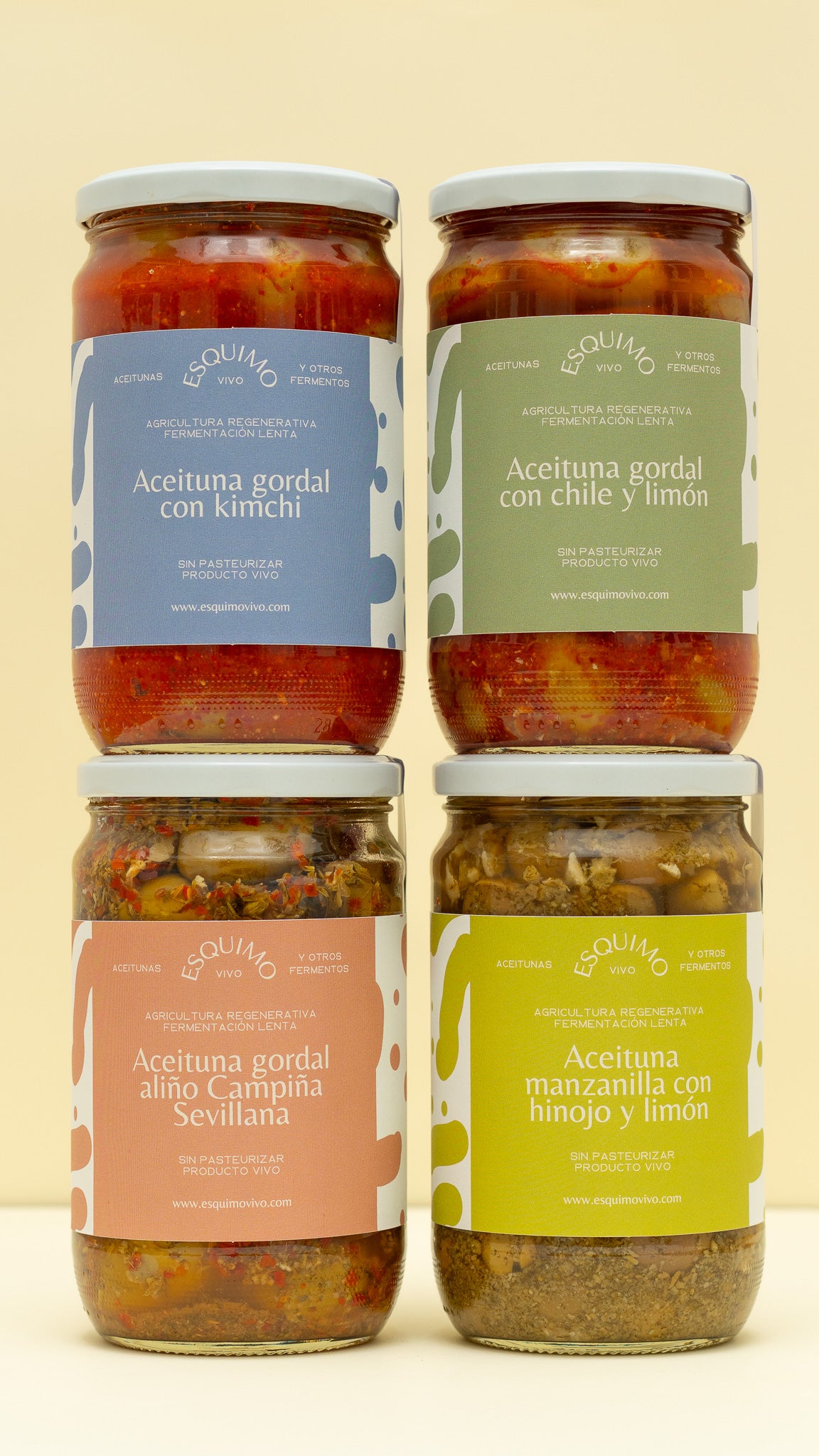 Pack 4 aceitunas aliñadas