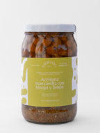 Aceituna manzanilla partida con hinojo y limón