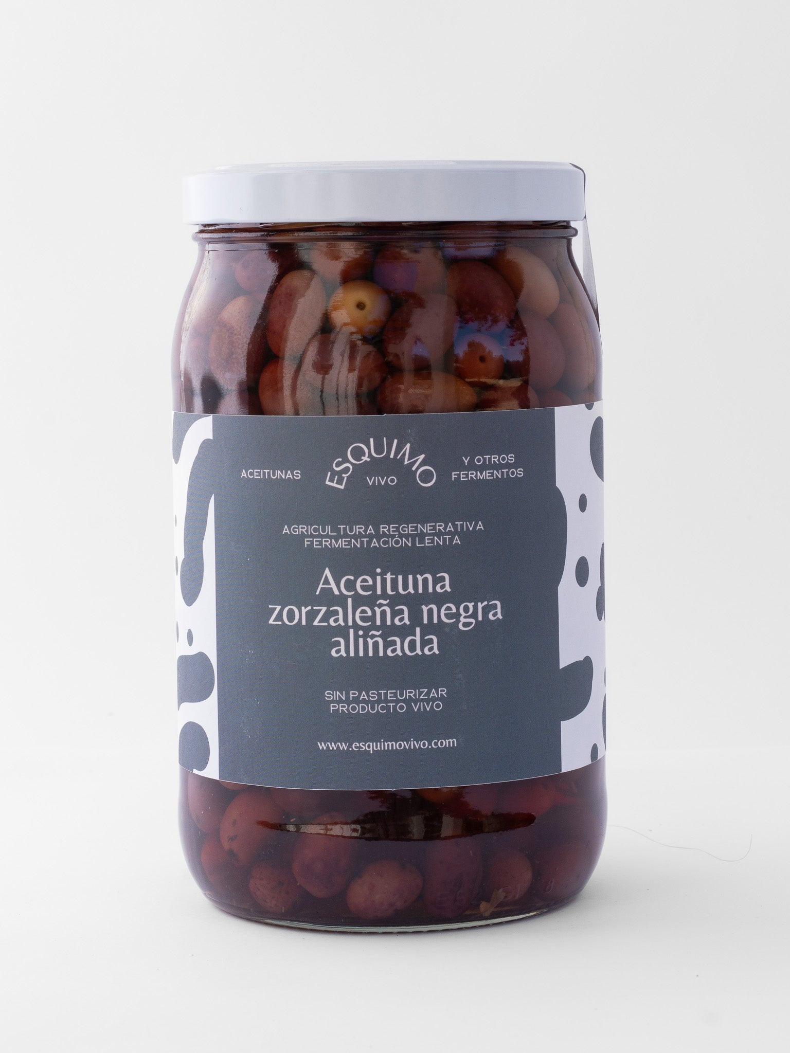 Aceituna zorzaleña negra aliñada