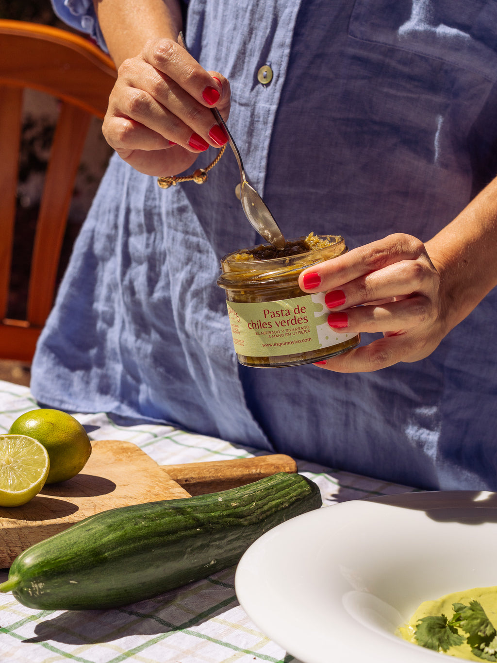 Pasta de chiles verdes
