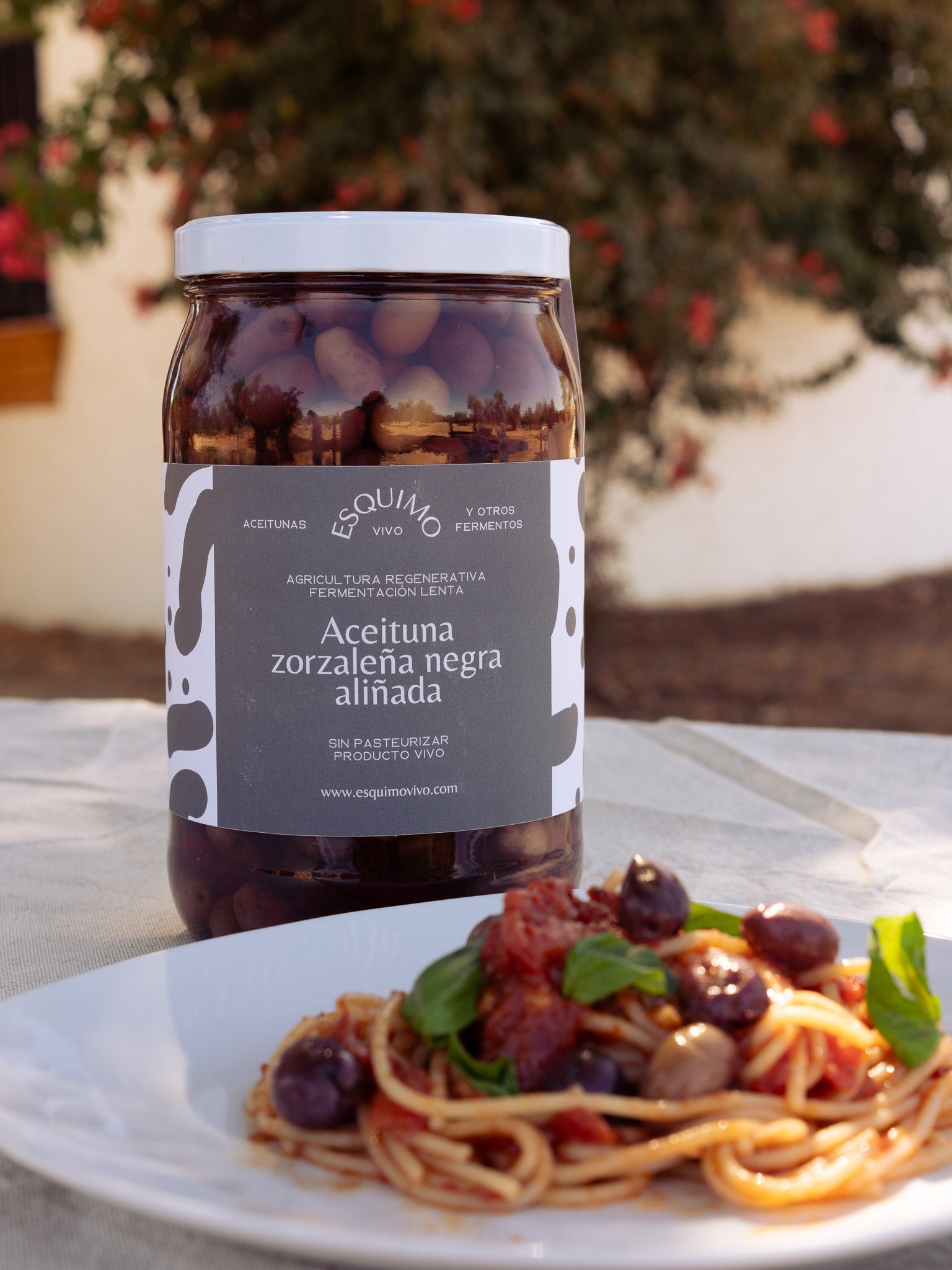 Aceituna zorzaleña negra aliñada